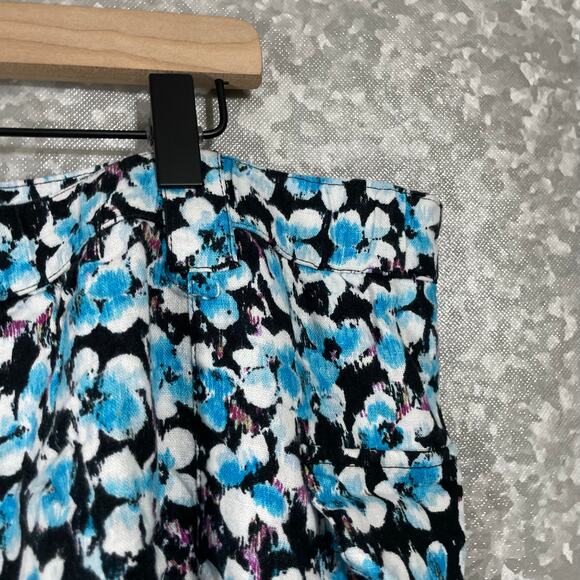 Future Collective Women's Plus Size Blue & Black Cargo Wrap Mini Skirt - Size 22 - Picture 7 of 8